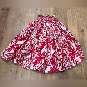 HAWAIIAN PAU PA'U HULA DANCE SKIRT 5 YD CHRISTMAS TIARE TRIBAL MADE HAWAII NEW